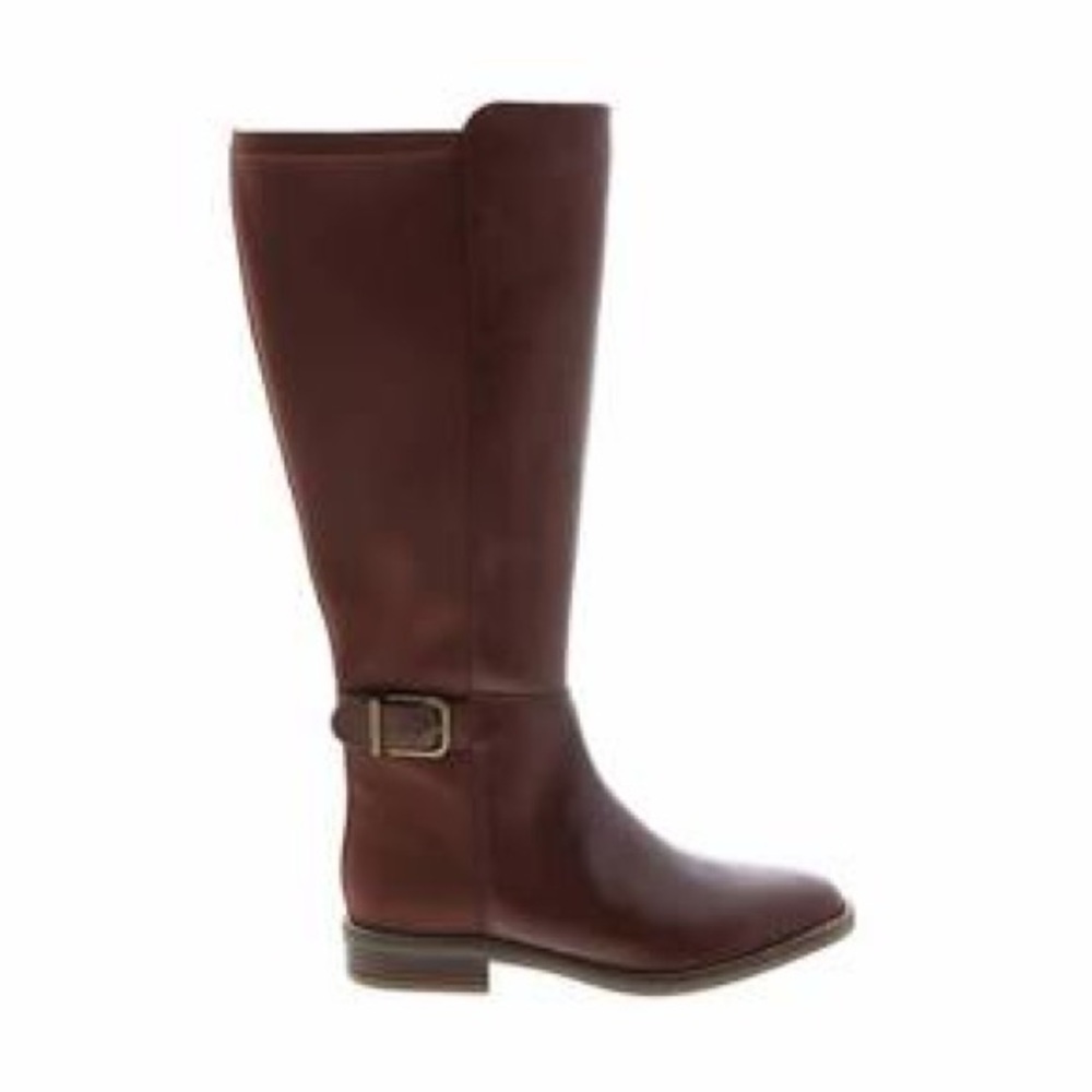NEW!! Women’s Clarks Camzin Tree Over the Calf Boot Mahogany Size 10W
